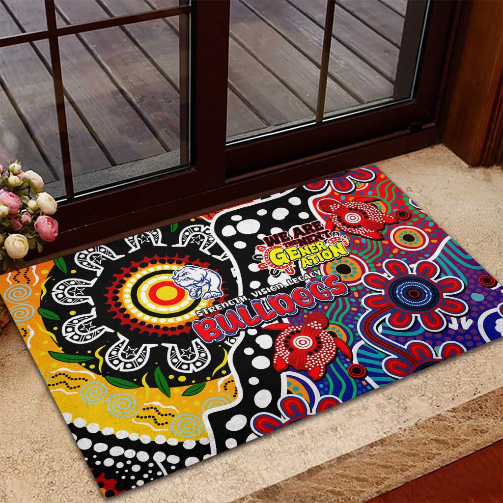 Bulldogs AFL Celebrating 50 Years of Naidoc Rubber Doormat NAIDOC Week 2025 Aboriginal