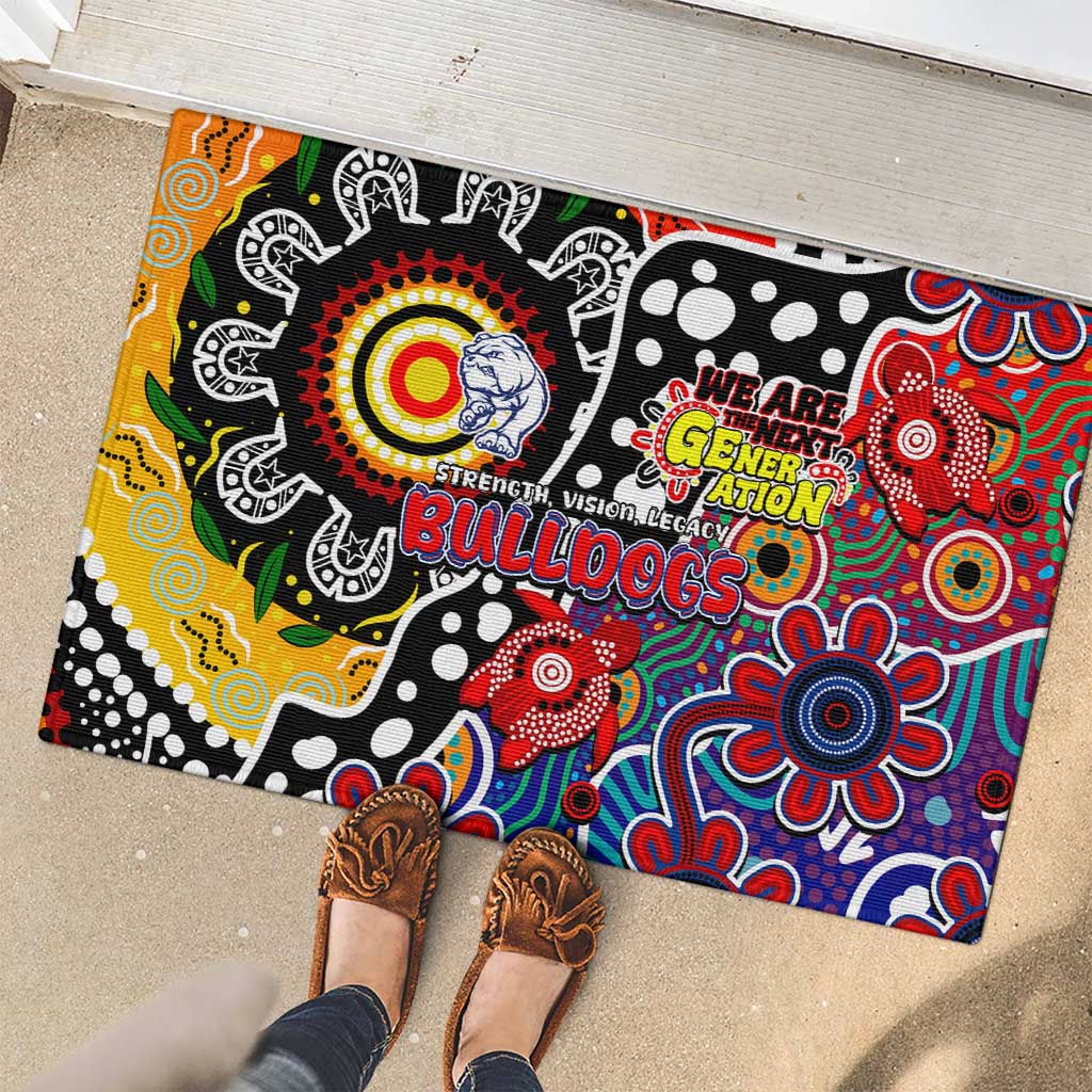 Bulldogs AFL Celebrating 50 Years of Naidoc Rubber Doormat NAIDOC Week 2025 Aboriginal
