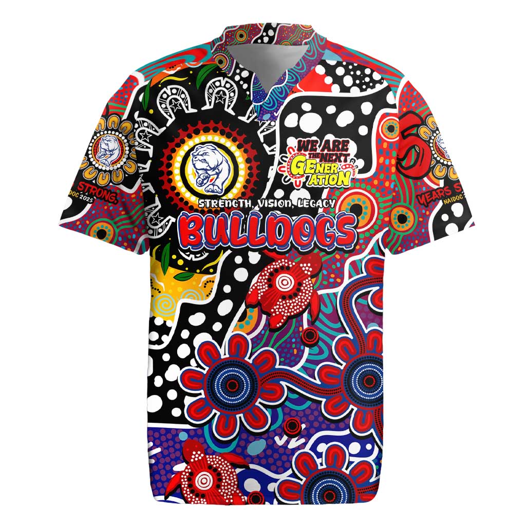 Personalised Bulldogs AFL Celebrating 50 Years of Naidoc Rugby Jersey NAIDOC Week 2025 Aboriginal