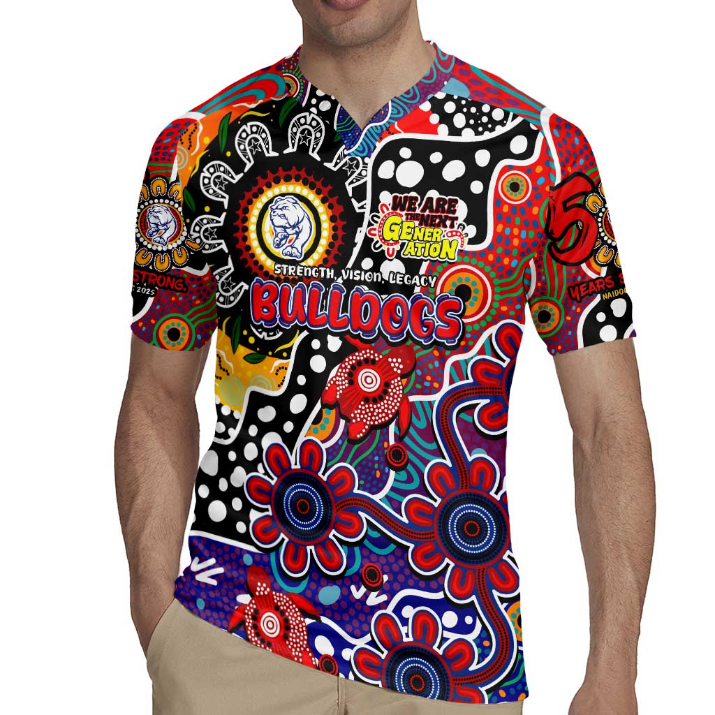 Personalised Bulldogs AFL Celebrating 50 Years of Naidoc Rugby Jersey NAIDOC Week 2025 Aboriginal