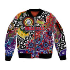 Personalised Bulldogs AFL Celebrating 50 Years of Naidoc Sleeve Zip Bomber Jacket NAIDOC Week 2025 Aboriginal
