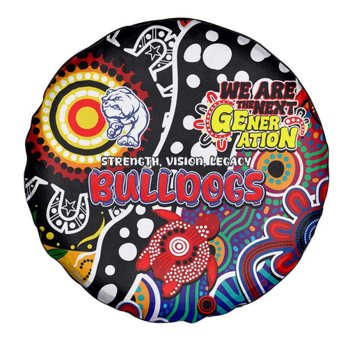 Bulldogs AFL Celebrating 50 Years of Naidoc Spare Tire Cover NAIDOC Week 2025 Aboriginal