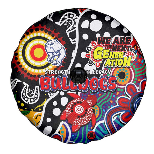 Bulldogs AFL Celebrating 50 Years of Naidoc Spare Tire Cover NAIDOC Week 2025 Aboriginal