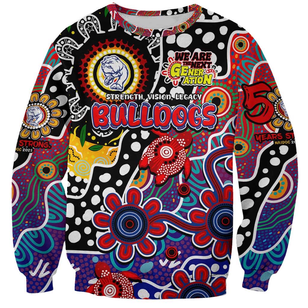 Personalised Bulldogs AFL Celebrating 50 Years of Naidoc Sweatshirt NAIDOC Week 2025 Aboriginal