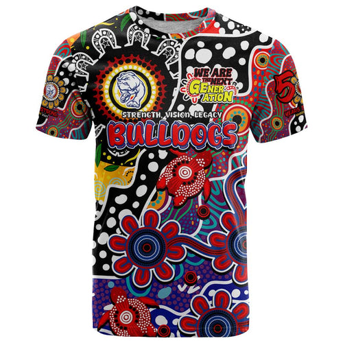 Personalised Bulldogs AFL Celebrating 50 Years of Naidoc T Shirt NAIDOC Week 2025 Aboriginal