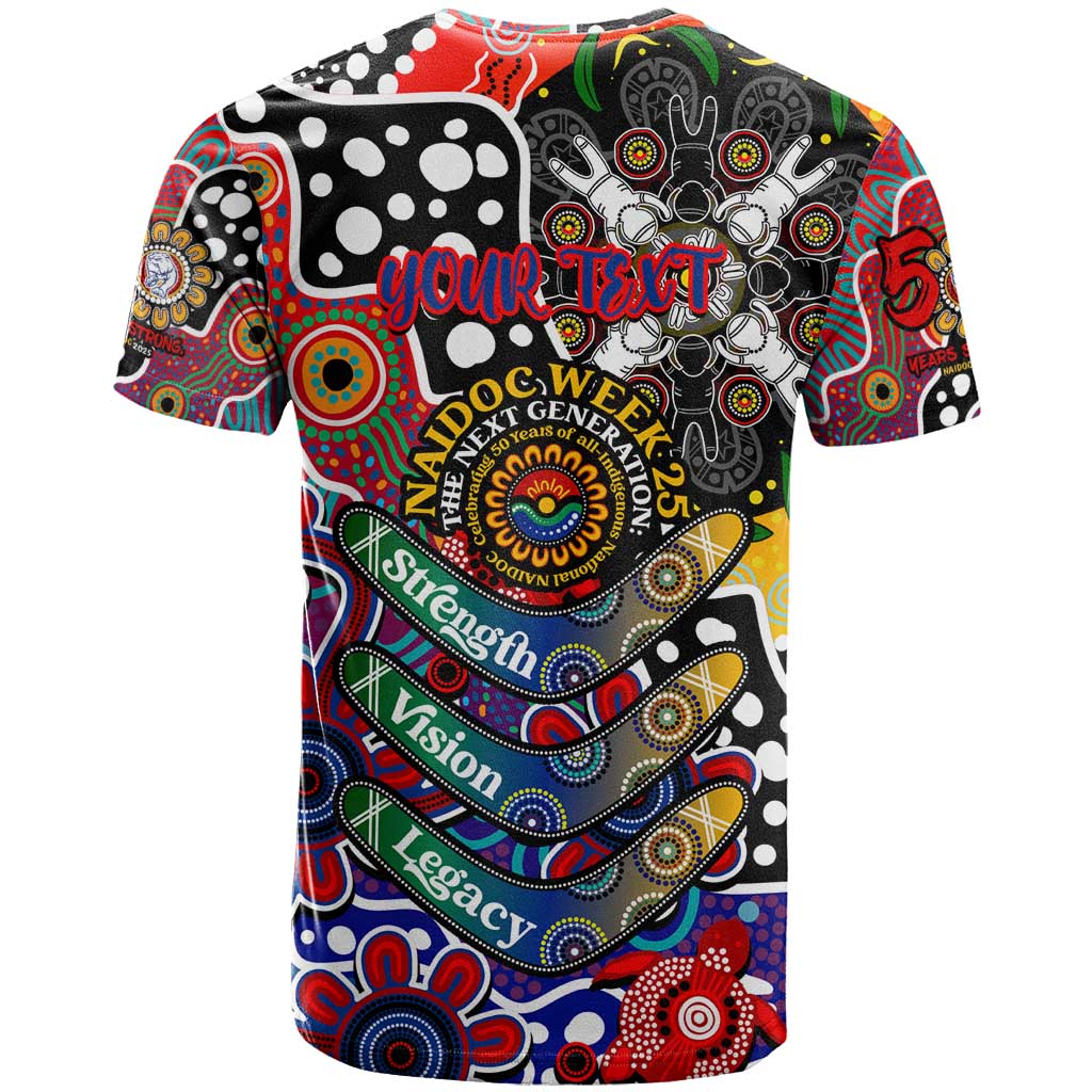 Personalised Bulldogs AFL Celebrating 50 Years of Naidoc T Shirt NAIDOC Week 2025 Aboriginal
