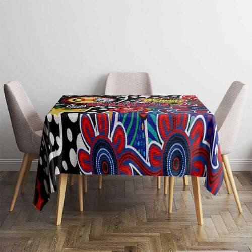 Bulldogs AFL Celebrating 50 Years of Naidoc Tablecloth NAIDOC Week 2025 Aboriginal