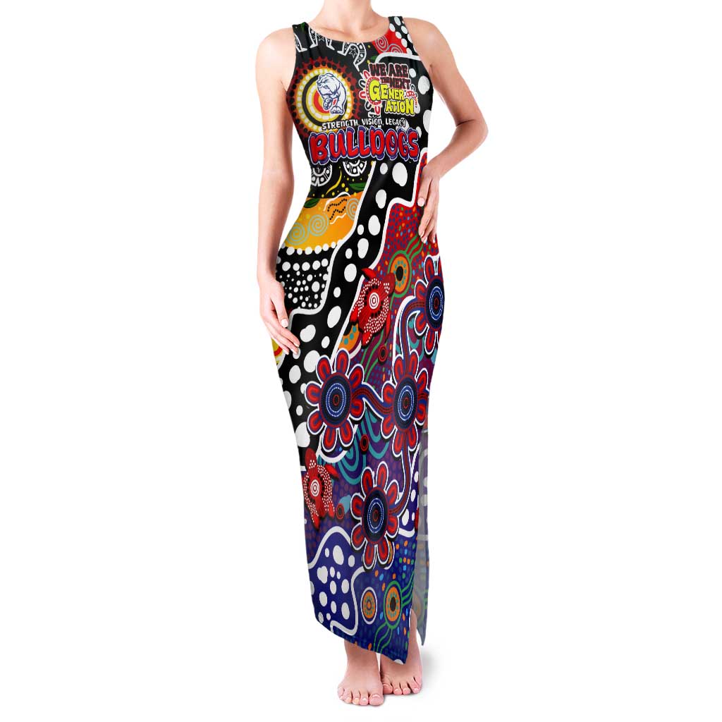 Personalised Bulldogs AFL Celebrating 50 Years of Naidoc Tank Maxi Dress NAIDOC Week 2025 Aboriginal
