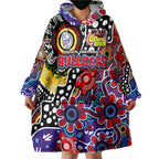 Personalised Bulldogs AFL Celebrating 50 Years of Naidoc Wearable Blanket Hoodie NAIDOC Week 2025 Aboriginal