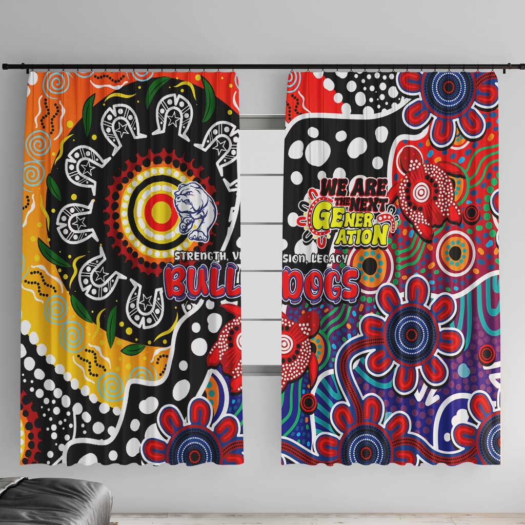 Bulldogs AFL Celebrating 50 Years of Naidoc Window Curtain NAIDOC Week 2025 Aboriginal