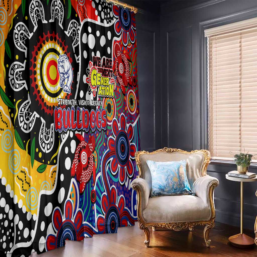 Bulldogs AFL Celebrating 50 Years of Naidoc Window Curtain NAIDOC Week 2025 Aboriginal