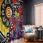 Bulldogs AFL Celebrating 50 Years of Naidoc Window Curtain NAIDOC Week 2025 Aboriginal