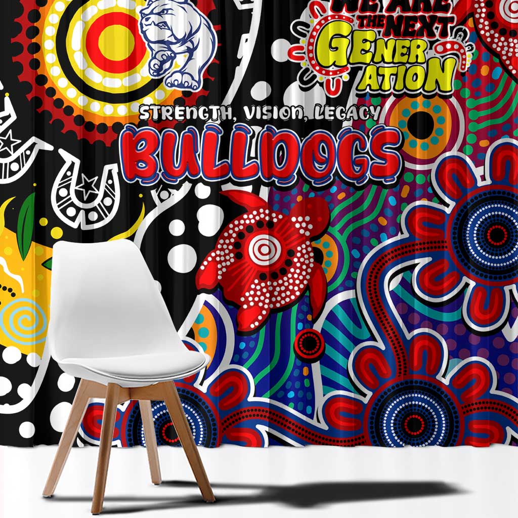 Bulldogs AFL Celebrating 50 Years of Naidoc Window Curtain NAIDOC Week 2025 Aboriginal
