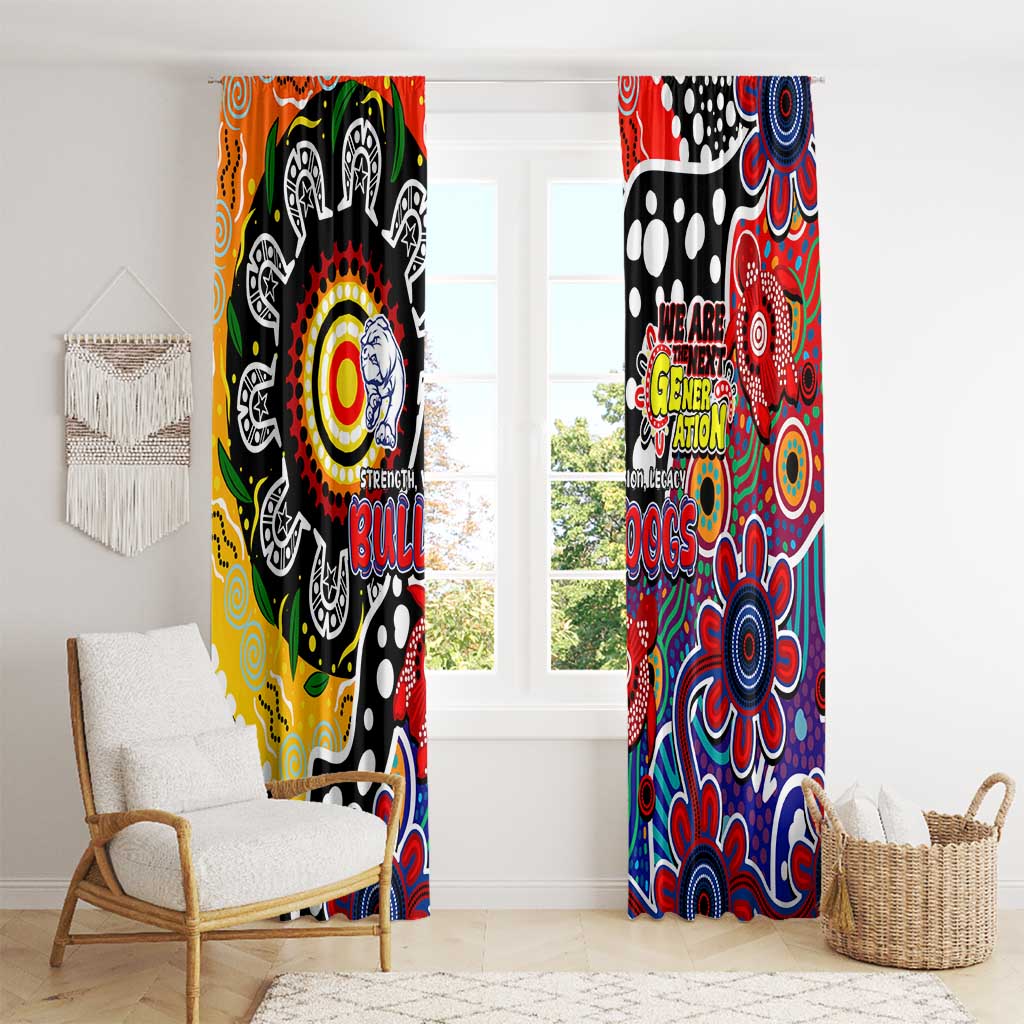 Bulldogs AFL Celebrating 50 Years of Naidoc Window Curtain NAIDOC Week 2025 Aboriginal