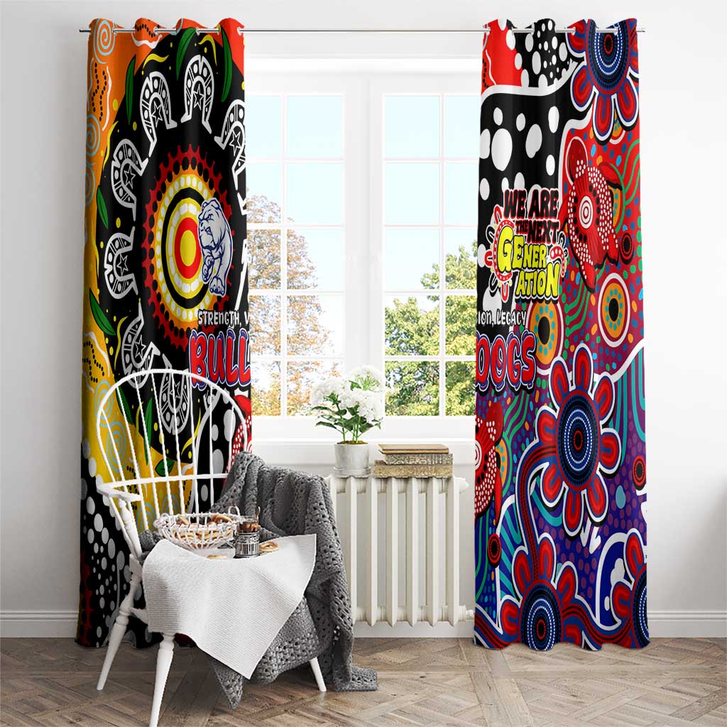 Bulldogs AFL Celebrating 50 Years of Naidoc Window Curtain NAIDOC Week 2025 Aboriginal
