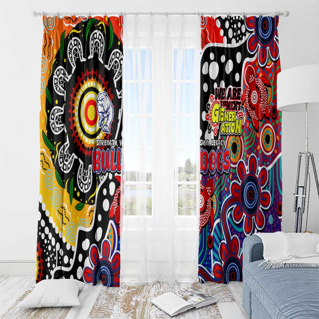 Bulldogs AFL Celebrating 50 Years of Naidoc Window Curtain NAIDOC Week 2025 Aboriginal