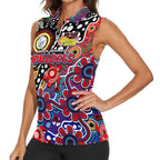 Personalised Bulldogs AFL Celebrating 50 Years of Naidoc Women Sleeveless Polo Shirt NAIDOC Week 2025 Aboriginal