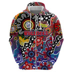 Personalised Bulldogs AFL Celebrating 50 Years of Naidoc Zip Hoodie NAIDOC Week 2025 Aboriginal