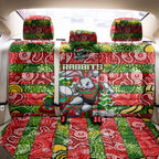 Rabbitohs Rugby Merry Christmas Back Car Seat Cover Indigenous Australian Art