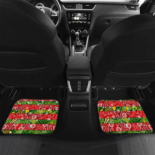Rabbitohs Rugby Merry Christmas Car Mats Indigenous Australian Art