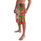Custom Rabbitohs Rugby Merry Christmas Lavalava Indigenous Australian Art