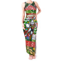 Custom Rabbitohs Rugby Merry Christmas Tank Maxi Dress Indigenous Australian Art