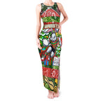 Custom Rabbitohs Rugby Merry Christmas Tank Maxi Dress Indigenous Australian Art