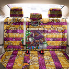 Broncos Rugby Merry Christmas Back Car Seat Cover Indigenous Australian Art