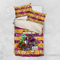 Broncos Rugby Merry Christmas Bedding Set Indigenous Australian Art