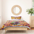 Broncos Rugby Merry Christmas Bedding Set Indigenous Australian Art
