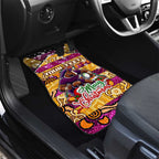 Broncos Rugby Merry Christmas Car Mats Indigenous Australian Art