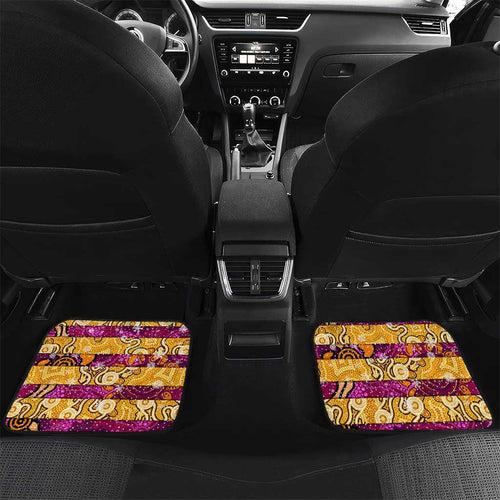 Broncos Rugby Merry Christmas Car Mats Indigenous Australian Art
