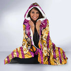 Broncos Rugby Merry Christmas Hooded Blanket Indigenous Australian Art