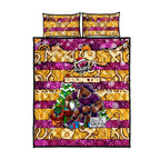 Broncos Rugby Merry Christmas Quilt Bed Set Indigenous Australian Art
