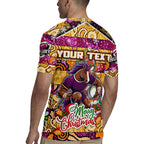 Custom Broncos Rugby Merry Christmas Rugby Jersey Indigenous Australian Art