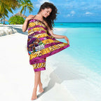 Broncos Rugby Merry Christmas Sarong Indigenous Australian Art