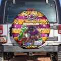 Broncos Rugby Merry Christmas Spare Tire Cover Indigenous Australian Art