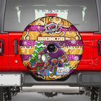 Broncos Rugby Merry Christmas Spare Tire Cover Indigenous Australian Art