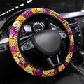 Broncos Rugby Merry Christmas Steering Wheel Cover Indigenous Australian Art