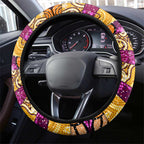 Broncos Rugby Merry Christmas Steering Wheel Cover Indigenous Australian Art