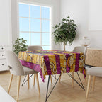 Broncos Rugby Merry Christmas Tablecloth Indigenous Australian Art