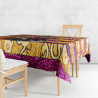 Broncos Rugby Merry Christmas Tablecloth Indigenous Australian Art