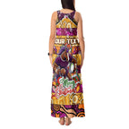 Custom Broncos Rugby Merry Christmas Tank Maxi Dress Indigenous Australian Art
