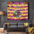 Broncos Rugby Merry Christmas Tapestry Indigenous Australian Art