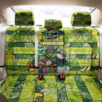Raiders Rugby Merry Christmas Back Car Seat Cover Indigenous Australian Art