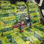 Raiders Rugby Merry Christmas Back Car Seat Cover Indigenous Australian Art