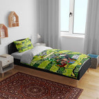 Raiders Rugby Merry Christmas Bedding Set Indigenous Australian Art