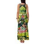 Custom Raiders Rugby Merry Christmas Family Matching Tank Maxi Dress and Hawaiian Shirt Indigenous Australian Art