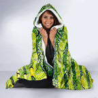 Raiders Rugby Merry Christmas Hooded Blanket Indigenous Australian Art