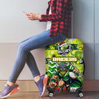Raiders Rugby Merry Christmas Luggage Cover Indigenous Australian Art